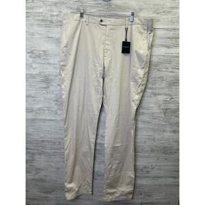 Peter Millar Collection Pants Mens 42 Stone Khaki Stretch Cotton Preppy